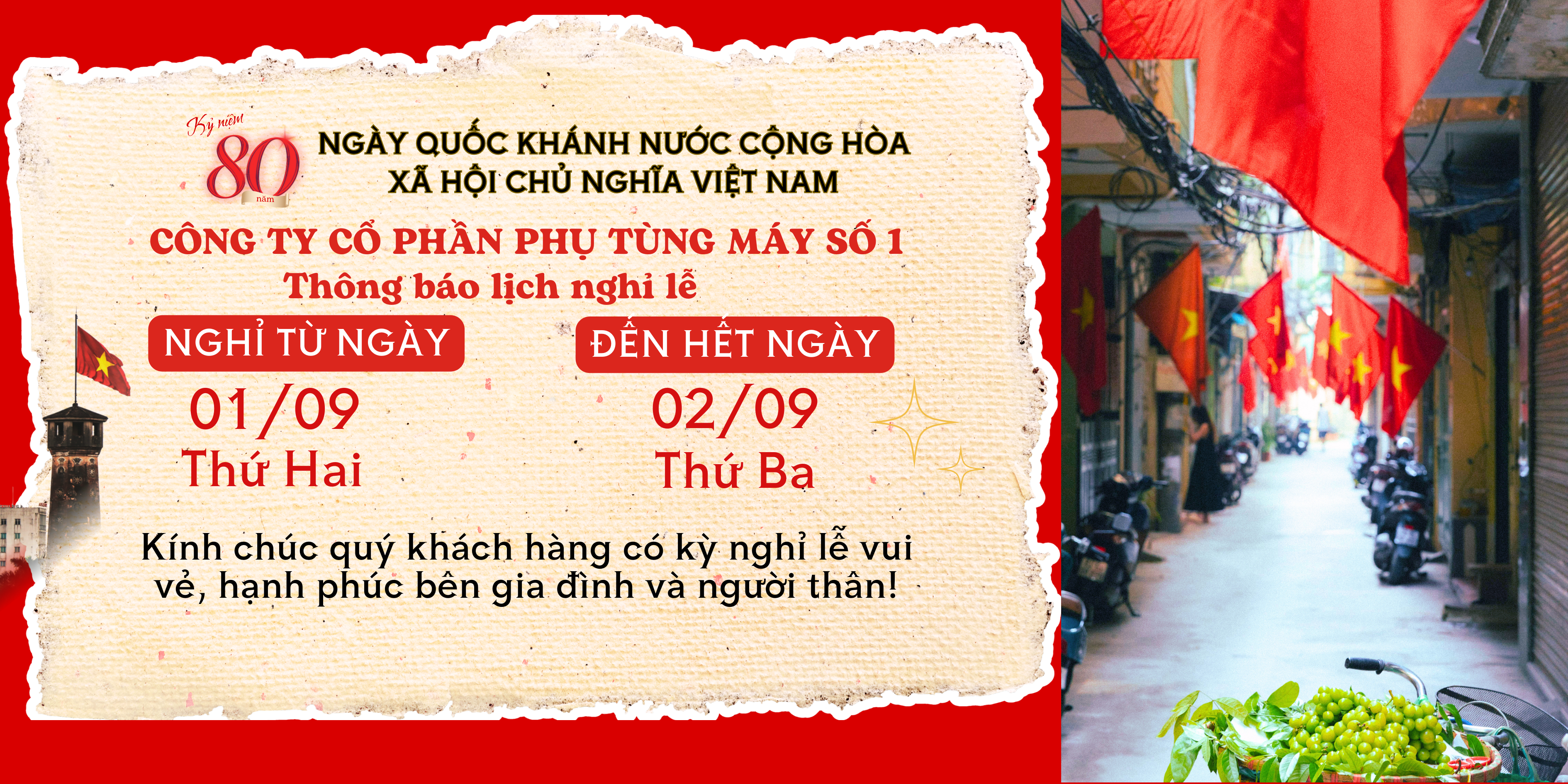 CÔNG TY CỔ PHẦN PHỤ TÙNG MÁY SỐ 1