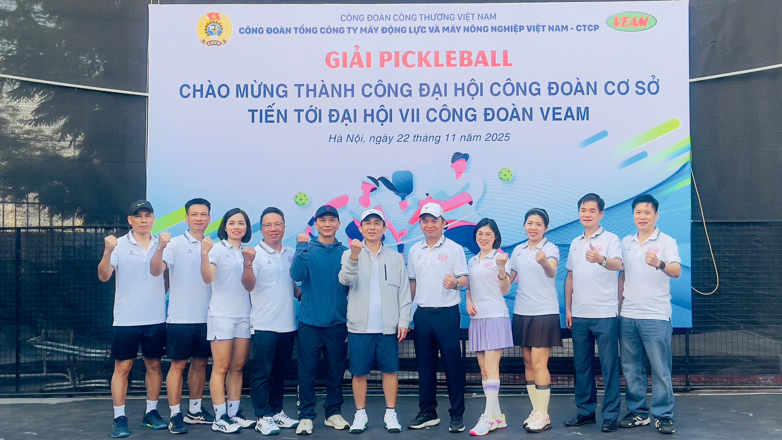 GIẢI THỂ THAO PICKLEBALL CÔNG ĐOÀN VEAM